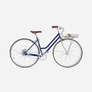 E-bike Jitensha Paris Indigo avec garde-boue et panier